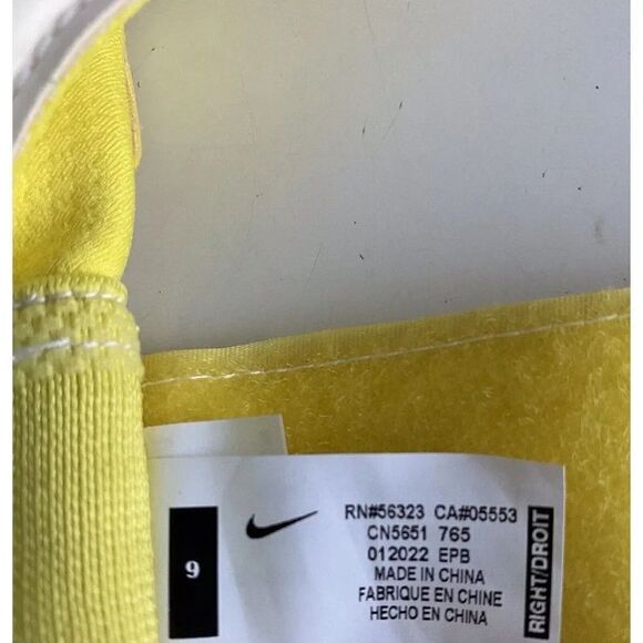 Nike Soccer GK Grip 3 Goalkeeper Gloves CN5651-765 Yellow Sz 9 NEW - Picture 7 of 7